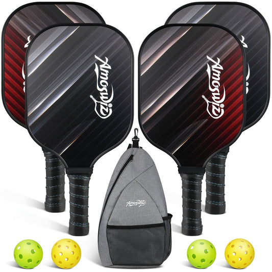 Pickleball Paddle Set with Balls & Bag (4pcs) TM