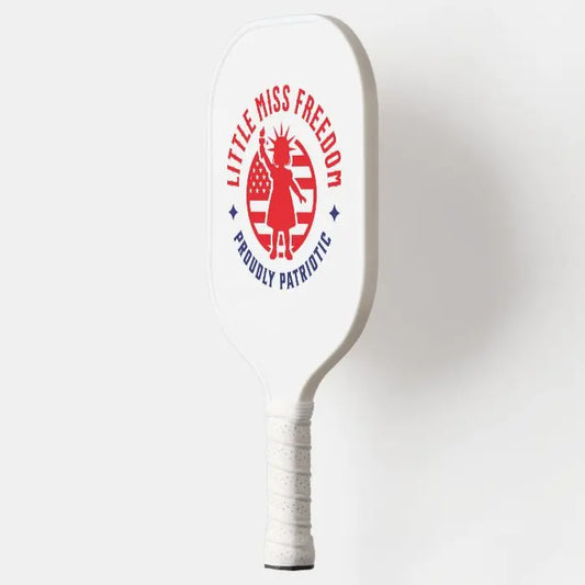 Little Miss Freedom Proudly Patriotic Pickleball Paddle TRENDYBAY